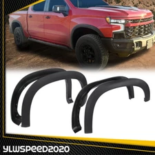 4pcs Factory Style Fender Flares Fit For 2019-2024 Chevrolet Silverado 1500