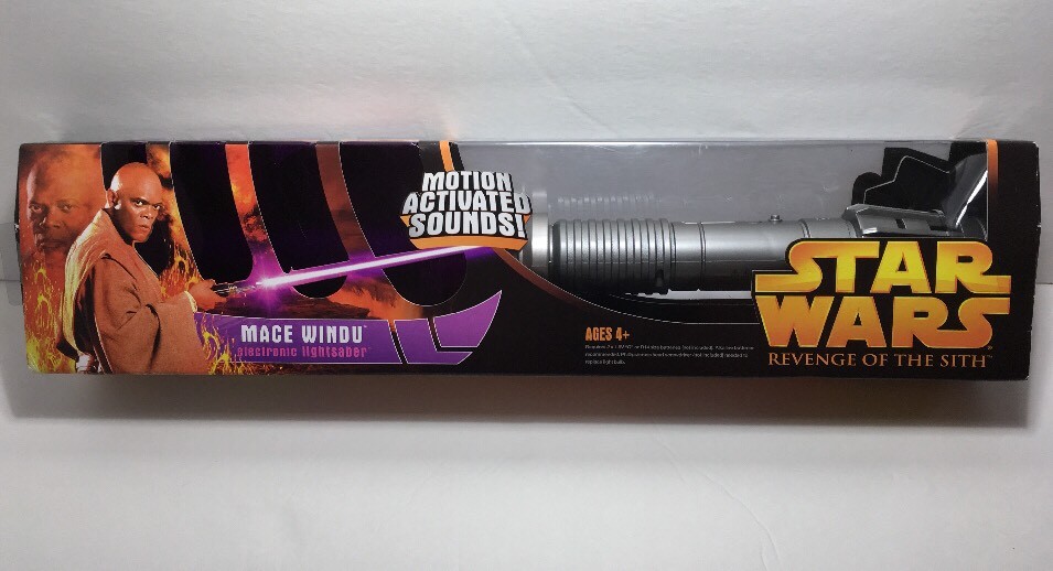Star Wars Revenge of the Sith ELECTRONIC MACE WINDU LIGHTSABER New ROTS  RARE | eBay