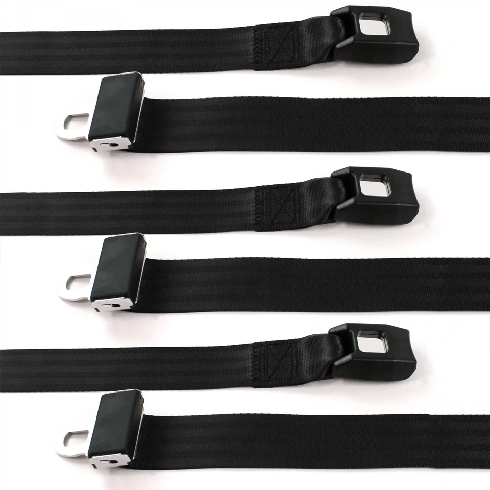 Комплект ремней безопасности Early Cars 1933 - 1934 Standard 2pt Black Lap Bench - 3 ремня v8 - Изображение 2 из 4