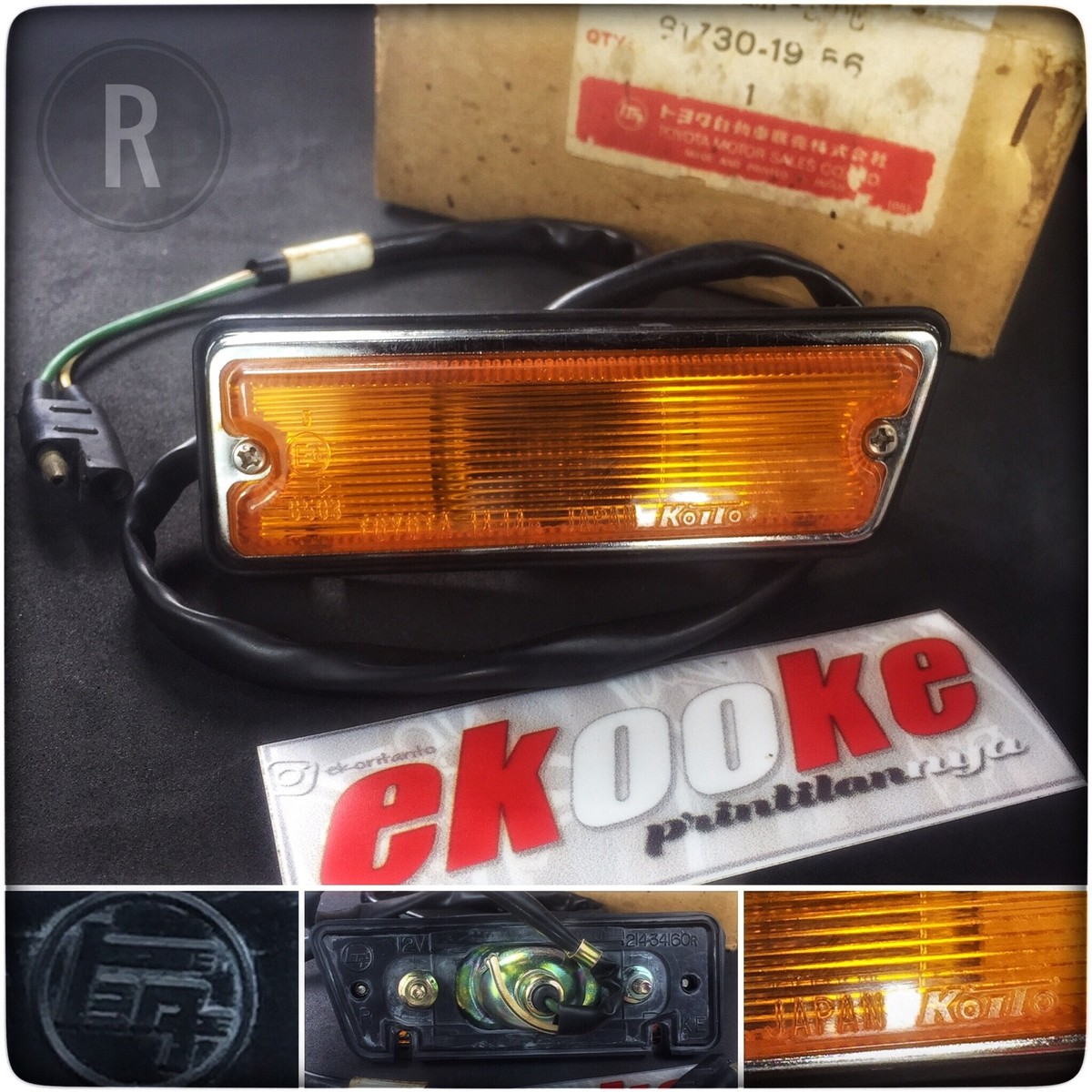 Side Marker Lights RH side TOYOTA Corolla KE20 KE25 KE26 KOITO