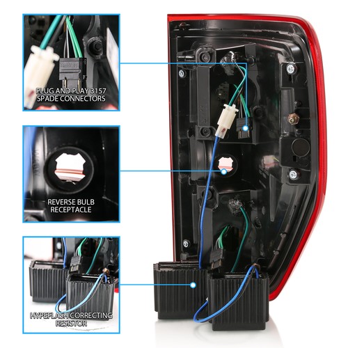 Par de luces traseras de freno LED Ford F150 XL/STX/XLT/FX2/FX4/Lariat/King 2009-2014 - Imagen 4 de 10