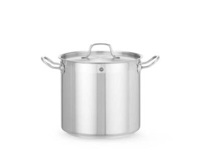Kochtopf, hoch - mit Deckel, HENDI, Profi Line, 10L, ø240x(H)220mm