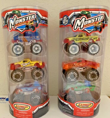 MONSTER TRUCKS SUNTOYS EXPRESS WHEELS 2020 ASSORTED TYPES-PRICE FOR  1 PACK OF 3