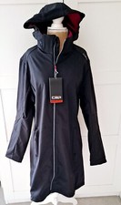 Cmp Ladies Navy Hooded Soft Shell Parka Jacket Size Xl Bnwt Rrp £89