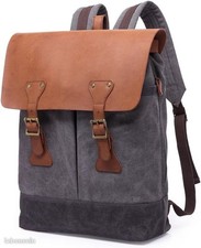 Sac à dos en toile canvas avec port USB de chargement – Neuf