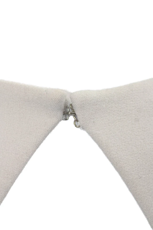 Mono para mujer Safiyaa beige cuello en V manga corta poliéster talla 4 Foto 4 de 4