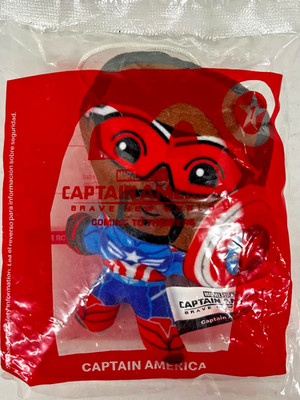 McDonald's Brave New World #1 Captain America 2024 Plush Toy *New Sealed Pkg