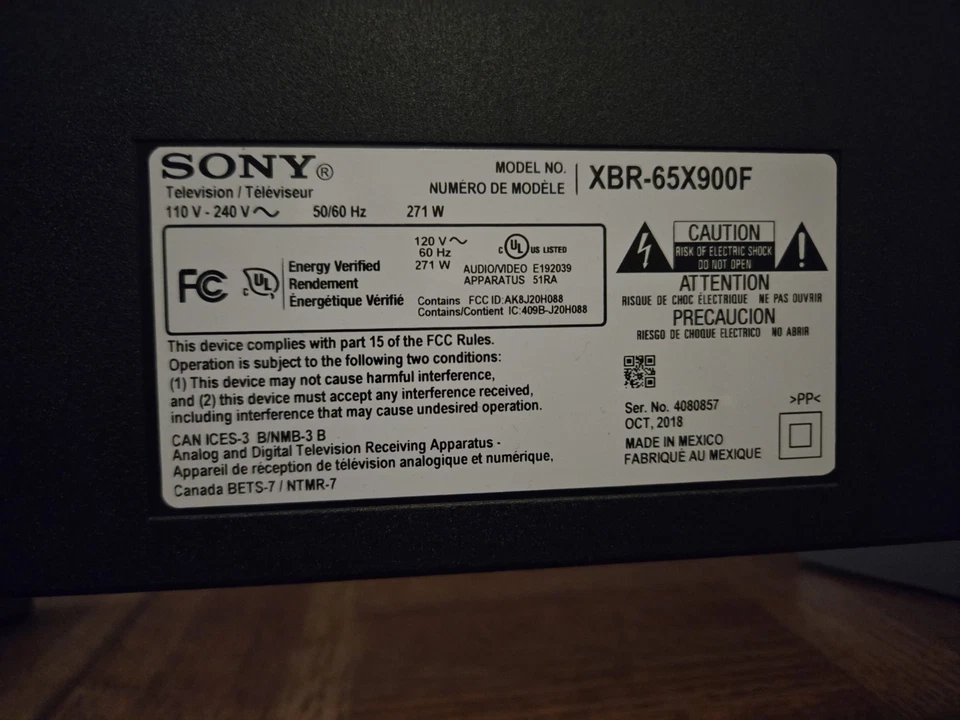 Sony Bravia 65" 4K UHD Smart LED TV - XBR65X900F Foto 4 de 4
