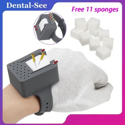 Dental Lab Endo Measuring Block Endodontic Files Drill Stand Holder Ruler