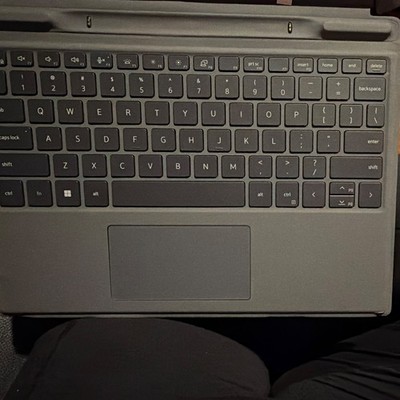 Dell K15M Compact Tablet Keyboard Folio, Built-In Touchpad, Pogo Pin, Black