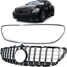 Sport Kühlergrill Chrom Schwarz passt für Mercedes CLS C218 X218 Facelift 14-18 Sport Kühlergrill Chrom Schwarz passt für Mercedes CLS C218 X218 Facelift 14-18