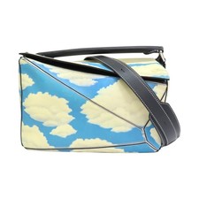 LOEWE Puzzle 10 Cloud Shoulder Handbag Calfsk...