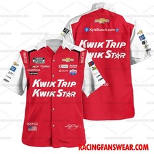 Kyle Busch Nascar 2023 Racing Uniform Apparel Clothes Hawaiian Shirts