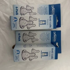 12 Total Dr Brown's Natural Flow Level 2, Narrow Baby Bottle Nipple, Medium, 3m+