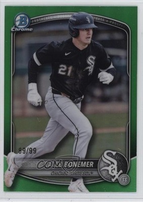 2025 Bowman Draft Chrome Green Refractor 89/99 Caleb Bonemer #BDC-184 1i7n