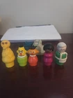 Vintage Fisher-Price Little People Sesame Street Figures Bert Ernie Big Bird +++