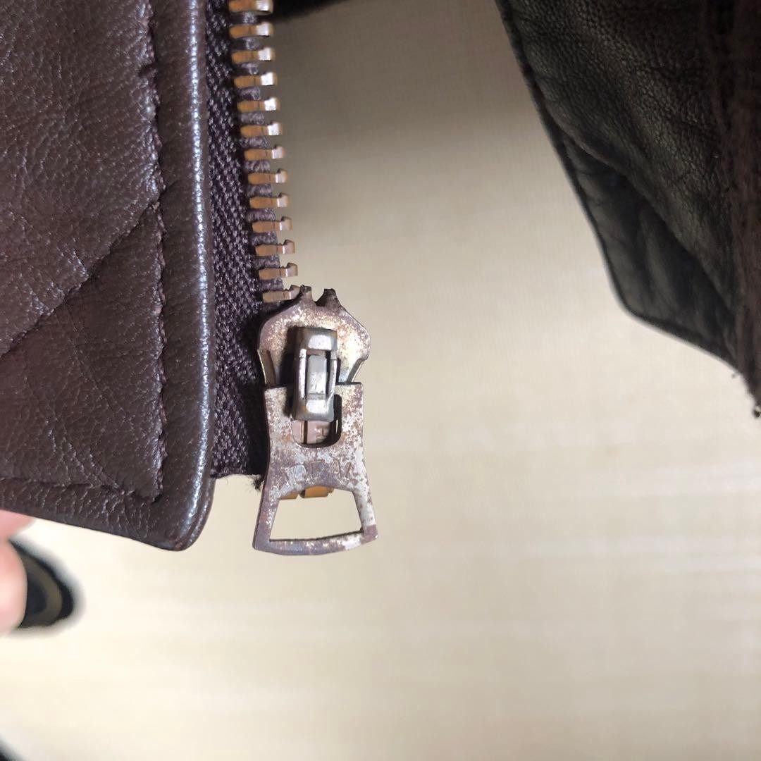 Buzz Rickson's A-2 Flight Jacket Leather Brown Mi… - image 13