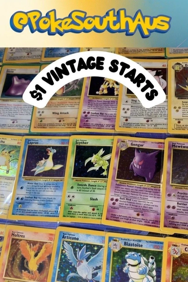 Pokemon $1 Start Wednesday Night Vintage Holos