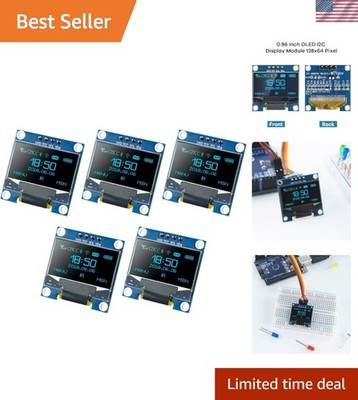 Compact OLED I2C Display Modules - 128x64 Resolution, Ideal for Arduino & More