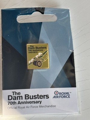 Dambuster Jubiläum Emaille Pin Anstecker RAF Lancaster Bomber limitierte Auflage bis 2000 