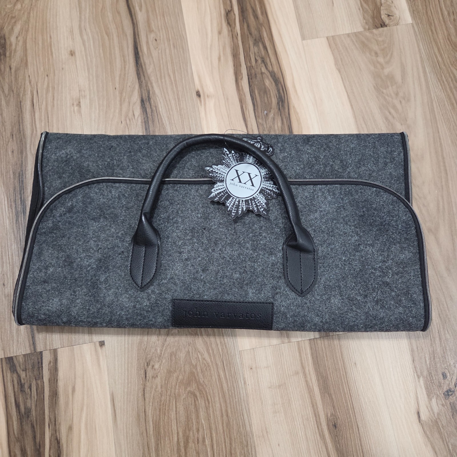 NEW John Varvatos Duffle Suit Weekender Bag Convertible Garm