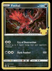 Yveltal 019/025 Celebrations Holo Rare