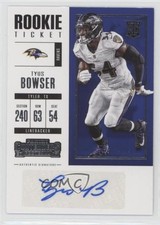 2017 Panini Contenders Rookie Ticket Tyus Bowser #193 Auto 5p5