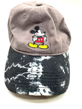 Disney Mickey Mouse Baseball Cap, gray with marbleized brim adjustable back