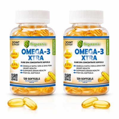 Omega Xtra Promote Heart Heath 240 Softgel XL Vitamin Bones and Joints Arthritis