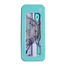 Math Geometry Kit Sets 7 Piece Student Supplieswith Shatterproof Storage Box,...