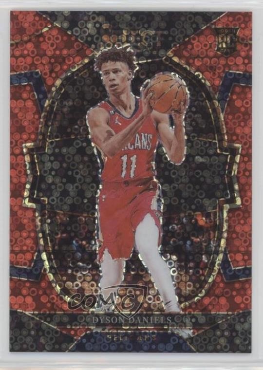 2022-23 Panini Select Concourse Red Disco Prizm 19/49 Dyson Daniels #67 pe8