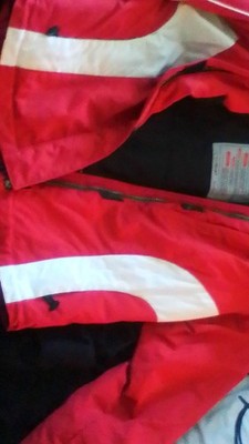 Obermeyer Velocity WeatherX Ski Jacket Red White Waterproof Women's Size 8