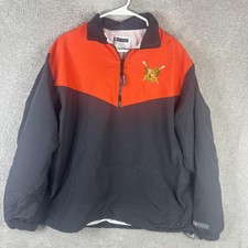 Winter Park Crew Jacket Mens Large Black Boathouse Rowing 1/4 Zip Pullover