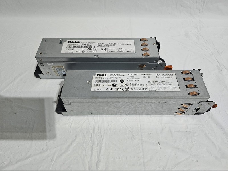 Lot of 2 Dell Server PSU 750W (N750P-S0, Z750P-00)