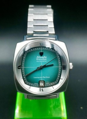 Vintage and Rare NIVADA Grenchen Automatic Leonardo Da Vinci