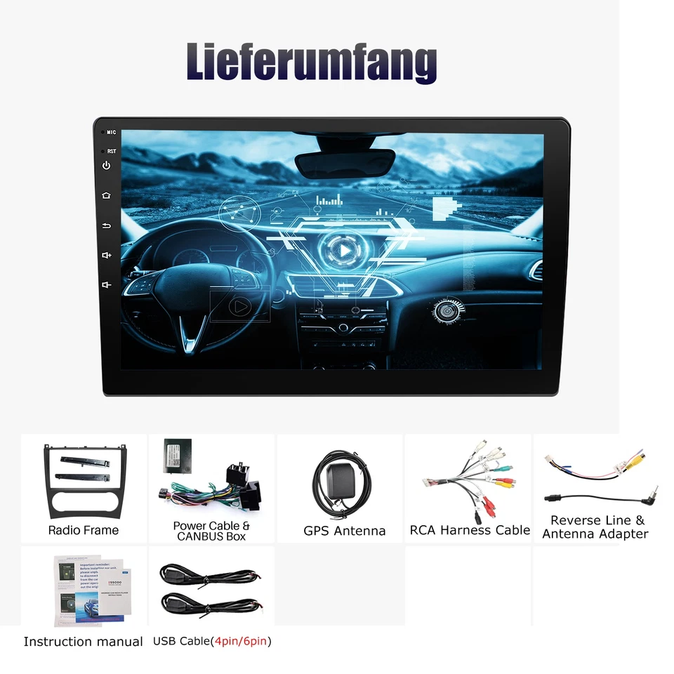 for Mercedes Benz C-Class W203 2004-2007 Android 15.0 Car GPS Stereo Radio 2+32G - Image 2 of 4