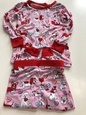Little Sleepies Bamboo Dogs Hearts Valentines 2 Piece Pajamas 12-18 Months
