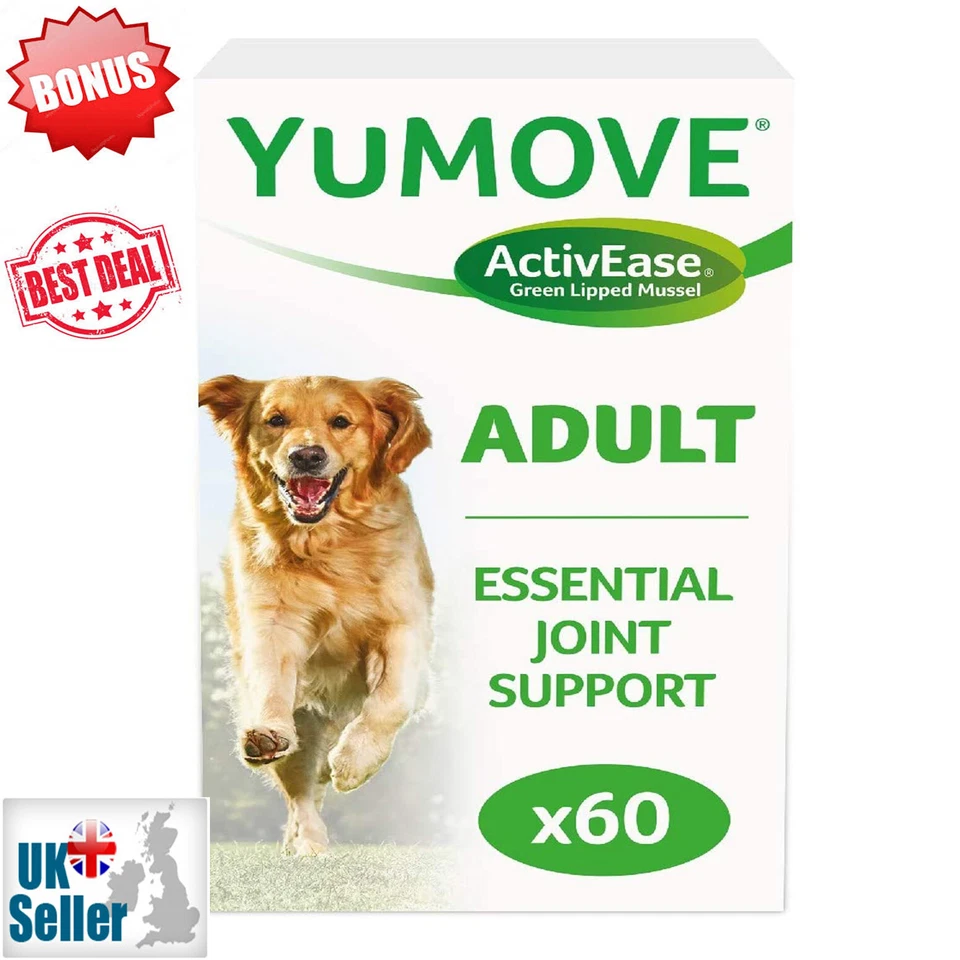 Lintbells You Move Dog Health Aid Mobility Supplement For Stiff Old Dogs 60 Tabs