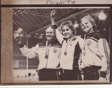 Original Press Photo Swimming June Croft Commonwealth Games Brisbane 1.10.82 d
