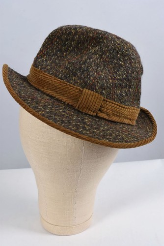 Harris Tweed Classic Wool Fedora Hat Size XS - Picture 2 of 6