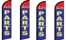 Auto Parts King Size Windless Flag Pack of 4 (Hardware Not Included) 
