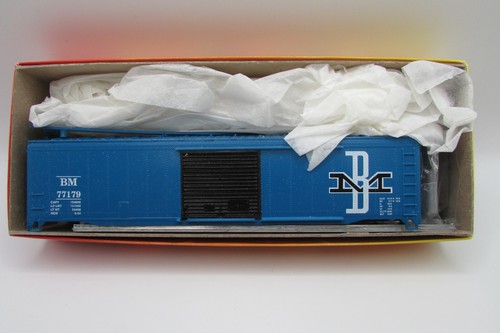Kit de coche de caja única RoundHouse 12007 escala HO 50' Boston y Maine RH4791 | Zustand: New
