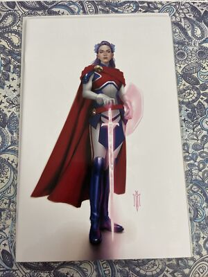 BETSY BRADDOCK CAPTAIN BRITAIN #1 MIGUEL MERCADO VIRGIN VARIANT COVER 2023 x-men