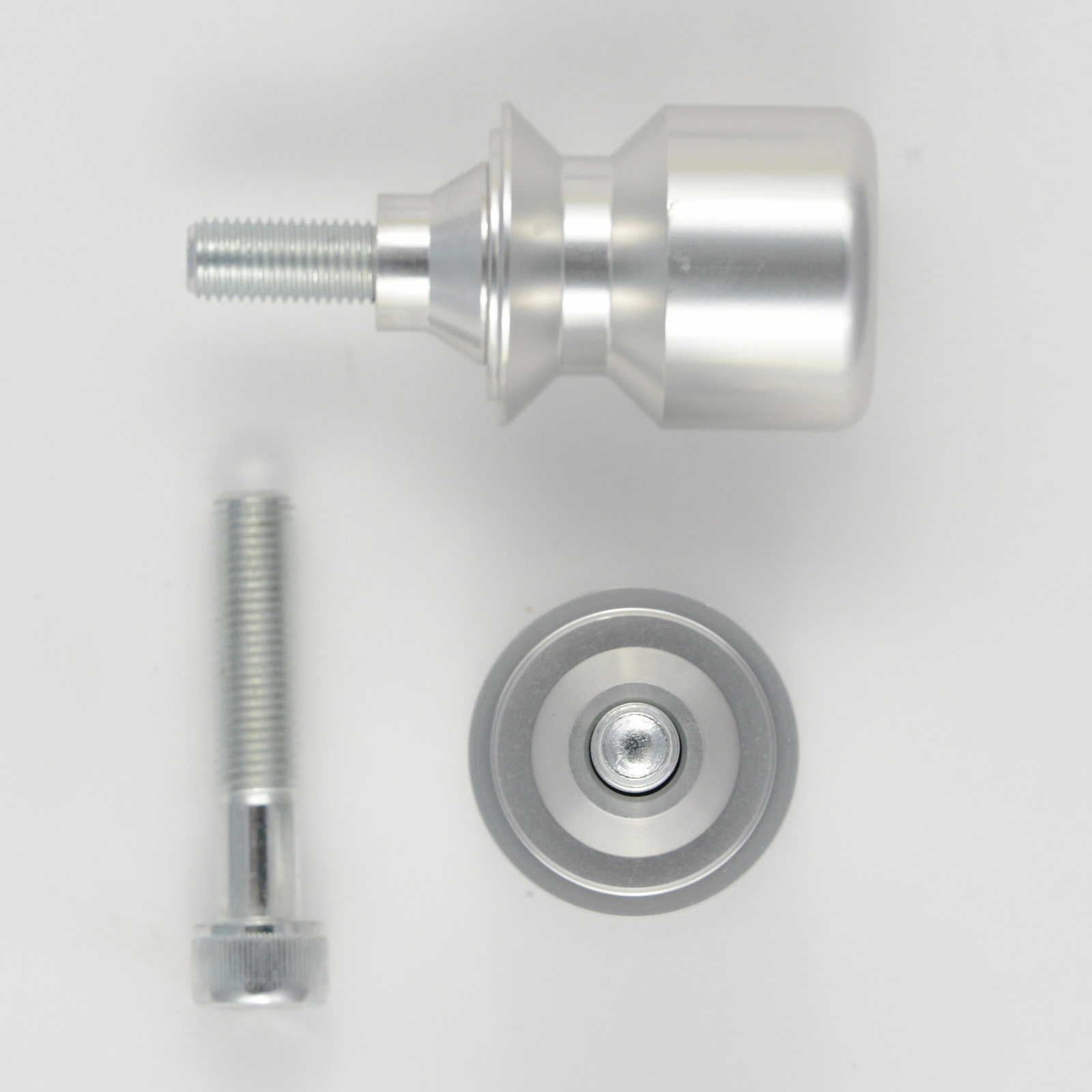 Bobbin Spools Swingarm Paddock Stand Adaptors 10 mm Motorbike Motorcycle  Silver