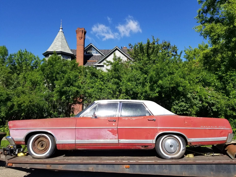 Gato de parachoques Ford 1960-1970 Galaxie 500 Ford 67 68 Galaxy vintage Foto 4 de 4