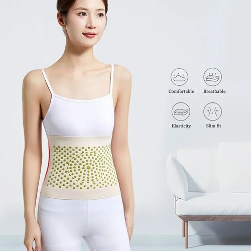 Self-Heating Warm Waistband Hot Mugwort Therapy Lumbar Back Brace ...