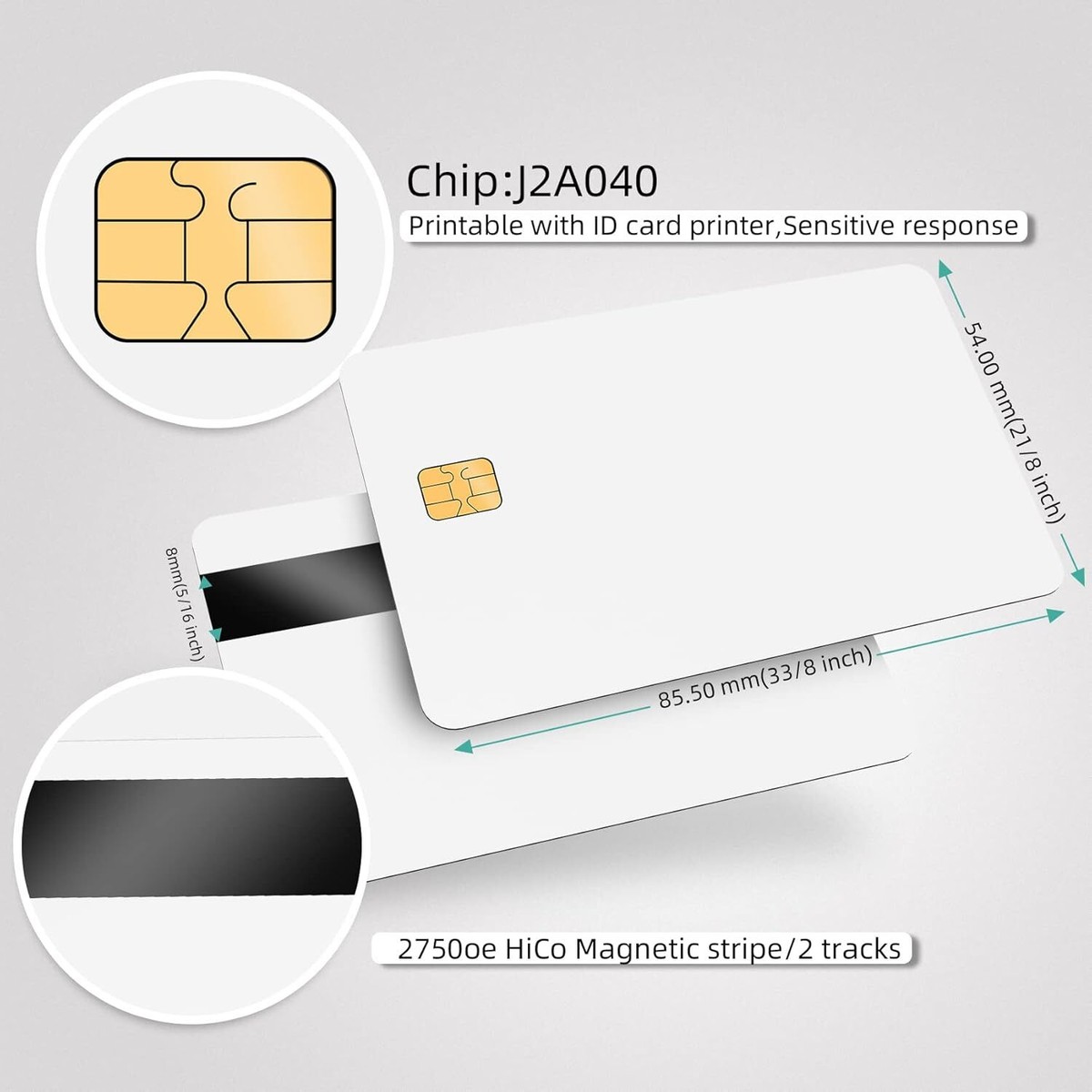 J2A040 Chip Java JCOP Cards UNFUSED JCOP21-40K Based Smart Card