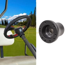 Black Golf Cart Steering Wheel Adapter For Club Car Golf Carts EZGO