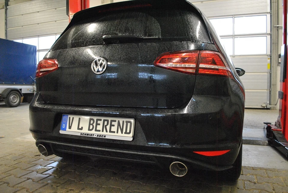 Endrohranlage passend  für Golf 7 GTD Auspuff 100mm GTD GTI Sportauspuff - Bild 4 von 4