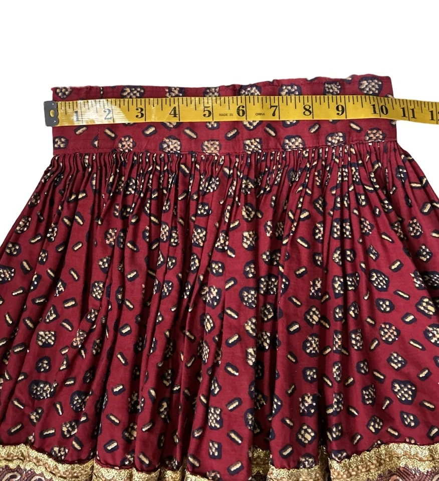 Vintage Girls Lehenga Choli Indian Ethnic Party Wear Lengha Chunri Frill Skirt - Image 4 of 4